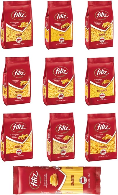 FİLİZ-Makarna 500 gr 10 Lu Karma Paket