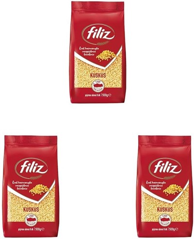 FİLİZ MAKARNA 500GR KUSKUS 3lü paket