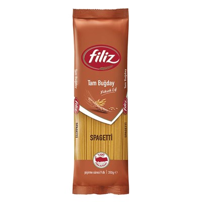 Filiz Tam Buğday Spagetti Makarna (Çubuk) 350 Gr