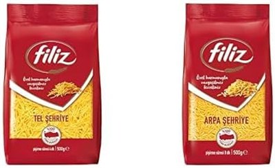 Filiz Tel Şehriye 500 g ve Filiz Arpa Şehriye 500 g