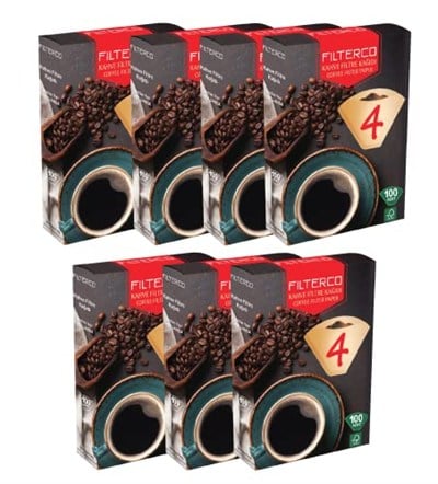 Filterco Filtre Kahve Kağıdı 4 Numara 100lü 7 Paket