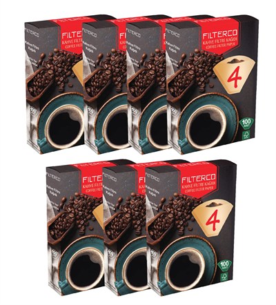 Filterco Filtre Kahve Kağıdı 4 Numara 100lü 7 Paket