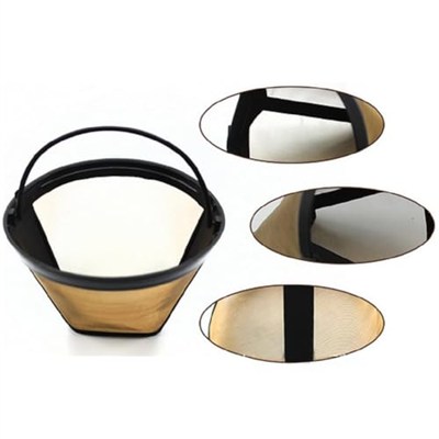 Filtre Kahve Makineleri için Yıkanabilir ve Tekrar Kullanılabilir Gold Filtre, Arçelik, Arzum, Vestel, Delonghi, Philips, Sinbo, Kiwi ile Uyumlu