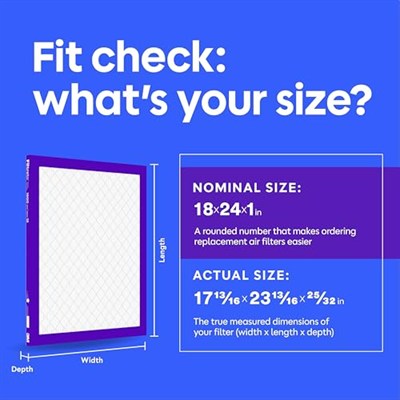Filtrete 18x24x1 Hava Filtresi, MPR 1500, MERV 12, Sağlıklı Yaşam Ultra Alerjen 3 Aylık Pileli 1 İnç Hava Filtreleri, 6 Filtre