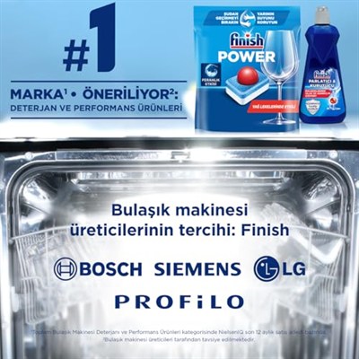 Finish Power Hepsi Bir Arada 100 Bulaşık Makinesi Deterjanı Tableti (1 x 100 Tablet)