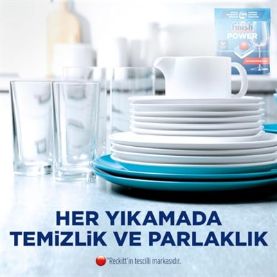 Finish Power Hepsi Bir Arada 100 Bulaşık Makinesi Deterjanı Tableti (1 x 100 Tablet)