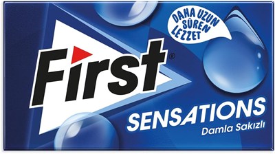First Sensations Damla Sakızı Aromalı Şekersiz Sakız 27 Gr 12 Adet Paket