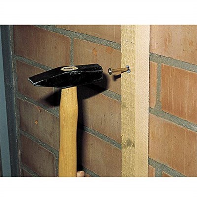 fischer Çivi dübeli 6 x 60/30 S, galvanizli havşa başlı vidalı yüksek kaliteli naylon dübel (50 adet), beton, tuğla ve doğal taşta sabitleme sırasında optimum tutuş için dübeller