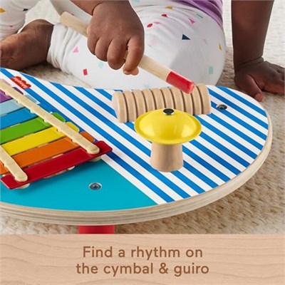 Fisher-Price Ahşap Müzik Keyfi 3 ahşap parçadan oluşan Fisher-Price Ahşap Müzik Keyfi ve oyuncak perküsyon enstrümanları HXT91