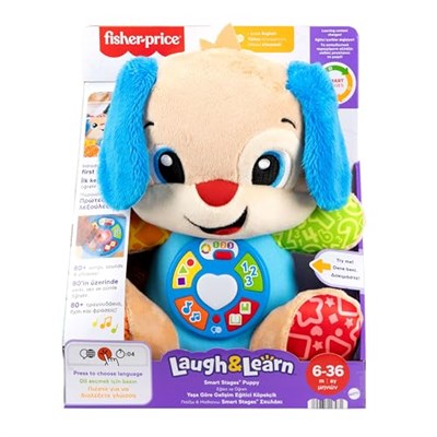 Fisher-Price bebekler için eğitici oyuncak, Eğlen ve Öğren Yaşa Göre Gelişim Köpekçik, 6 ay ve üzeri bebekler için müzikli pelüş - Seçenekler: Köpekçik, Köpekçik - Kız Kardeş, Oyun Konsolu, Yürüteç...