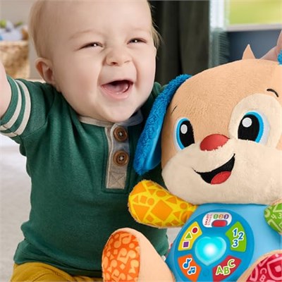 Fisher-Price bebekler için eğitici oyuncak, Eğlen ve Öğren Yaşa Göre Gelişim Köpekçik, 6 ay ve üzeri bebekler için müzikli pelüş - Seçenekler: Köpekçik, Köpekçik - Kız Kardeş, Oyun Konsolu, Yürüteç...