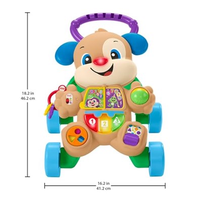 Fisher Price Eğlen & Öğren Yaşa Göre Gelişim, Eğitici Köpekçik Yürüteç (Türkçe), Aynı Zamanda Renkleri, Şekilleri, Sayıları ve D - Seçenekler: Yürüteç, Köpekçik, Köpekçik - Kız Kardeş, Oyun Konsolu...