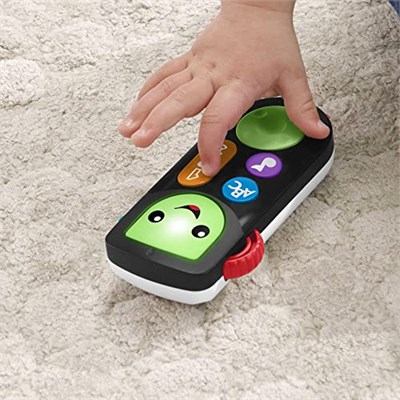 Fisher-Price Eğlen ve Öğren İzle ve Öğren Kumanda - çok dilli seri, eğitici içeriğiyle elektronik taklit oyuncağı, bebekler ve yürüme çağındaki çocuklar için HHH27