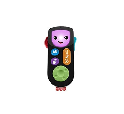 Fisher-Price Eğlen ve Öğren İzle ve Öğren Kumanda - çok dilli seri, eğitici içeriğiyle elektronik taklit oyuncağı, bebekler ve yürüme çağındaki çocuklar için HHH27