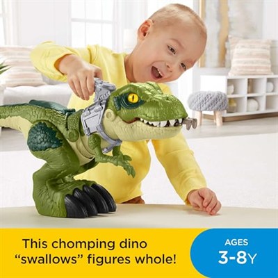 Fisher Price Jurassic World GBN14 - Imaginext Hungry T-Rex, Çok Renkli, 3 Yaş İçin Dinozor Oyuncak