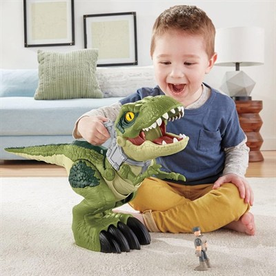 Fisher Price Jurassic World GBN14 - Imaginext Hungry T-Rex, Çok Renkli, 3 Yaş İçin Dinozor Oyuncak