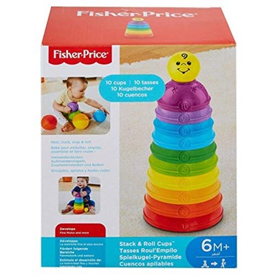 Fisher-Price Numaralı Kaplar Fisher-Price Numaralı Kaplar, İç içe Geçebilir 10 Renkli Kap, 5 Adet Topa Dönüşür W4472 W4472
