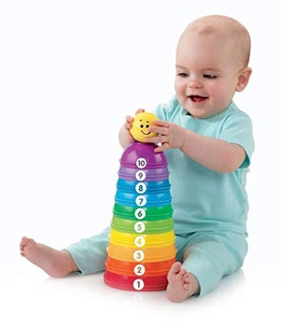 Fisher-Price Numaralı Kaplar Fisher-Price Numaralı Kaplar, İç içe Geçebilir 10 Renkli Kap, 5 Adet Topa Dönüşür W4472 W4472