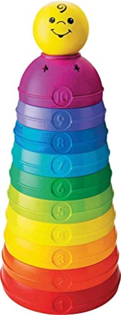 Fisher-Price Numaralı Kaplar Fisher-Price Numaralı Kaplar, İç içe Geçebilir 10 Renkli Kap, 5 Adet Topa Dönüşür W4472 W4472