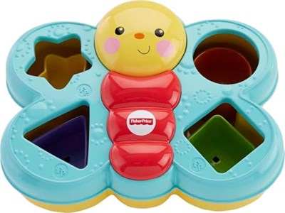 Fisher-Price Şekil Eşleştirme Arkadaşı Kelebek Fisher-Price Şekil Eşleştirme Arkadaşı Kelebek, 6 Bloklu, Şekil Eşleştirme Oyunu CDC22 CDC22