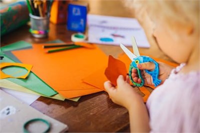 Fiskars Çocuk hayvan makası balık motifli sağ ve sol elini kullananlar için, mavi, uzunluk 13 cm - Seçenekler: Balık., Arı., Panda, Uğur böceği