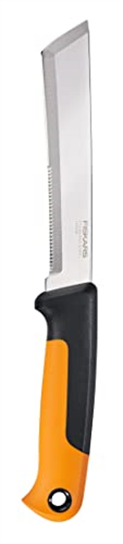 Fiskars hasat bıçağı, kalın saplar ve saplar için, bıçak uzunluğu: 15 cm, paslanmaz çelik/plastik, siyah/turuncu, X serisi, K82, 1062830