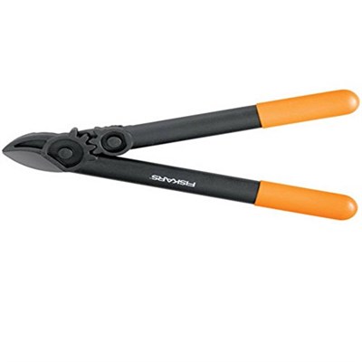 Fiskars PowerGear L31, 1000581 örs dişli budama makası, kuru ve sert ahşap için, yapışmaz kaplama, sertleştirilmiş hassas çelik, uzunluk: 39 cm, siya - Seçenekler: L31 (Ast Ø 3,5 cm), L77 (Ast Ø 5 cm)