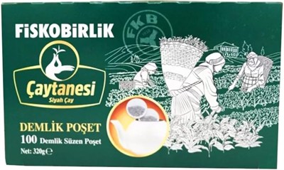 Fiskobirlik Çaytanesi Demlik Poşet Siyah Çay, 100 Adet, 3,2 Gram