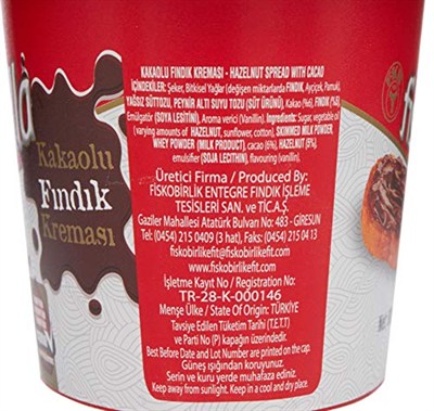 Fiskobirlik Fiskorella Kakaolu Fındık Kreması 800 Gr