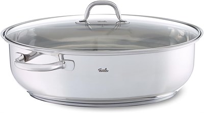 Fissler 033 – 701 – 38 – 000/0 Edelstahlbraeter indüksiyon, 38 cm Kızartma Tavası, 45 x 36,5 x 14,5 cm