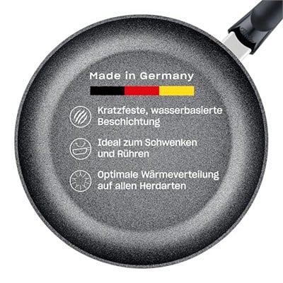 Fissler Adamant Classic Tava ( Ø 28 cm ), yapışmaz kaplamalı alüminyum tava - siyah - indüksiyon uyumlu