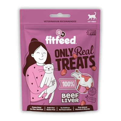 fitfeed Freeze-Dried Çiğ Dana Ciğer Kedi Ödül Maması 40g