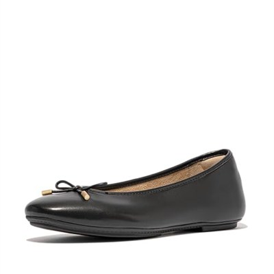Fitflop Delicato Ballerinas aus Weichem Leder mit Schleife AyakkabıKadın