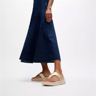 FitFlop Kadın F-Mode Go Ayarlanabilir Flatform Toe-Post Sandalet Takoz