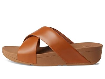 Fitflop Kadın Lulu Çapraz Slayt-Deri Açık Parmak Sandalet