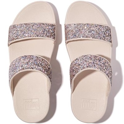 Fitflop Lulu Multi-tonal Glitter Slides SandaletKadın