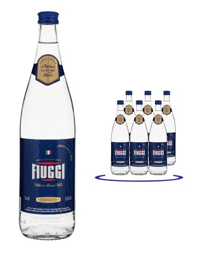 FIUGGI Sparkling(Gazlı) Doğal Mineralli Su 750 ML x 6