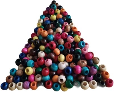 Flea Market 10 Mm Karışık Renkli Ahşap Boncuk, SlnKarısık10mm