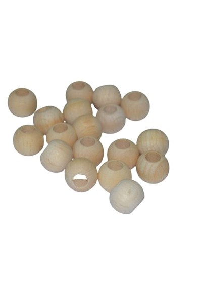Flea Market Ham Ahşap Boncuk 10 Mm 200 Adet, SlnHam10mm200Adet