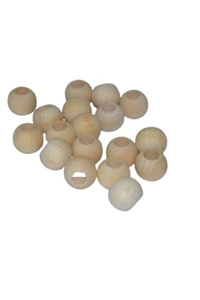 Flea Market Ham Ahşap Boncuk 10 Mm 200 Adet, SlnHam10mm200Adet