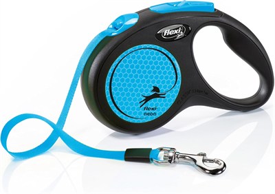 Flexi New Neon S Beden Mavi 5MT Şerit Tasma