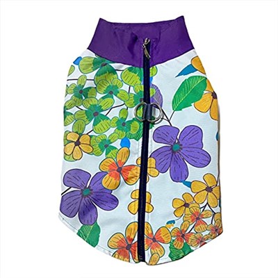 Flower Power Su itici Yağmurluk Kedi Yağmurluğu MOR M
