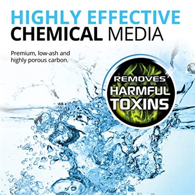 Fluval Akvaryumlar için Karbon Filtre Ortamı, Premium Bitümlü Karbon Uçlar, 100 gram Naylon Torbalar, 3lü Paket, A1440
