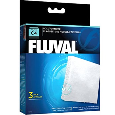 Fluval C4 köpük/poli kartuş, 3lü paket