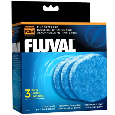 Fluval İnce filtre köpük kartuşu, Fluval dış filtre FX4, FX5 ve FX6 için, 3lü paket