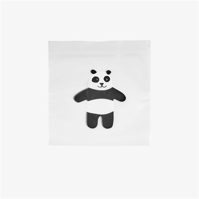 Flying Tiger Copenhagen 20li Panda Desenli Kilitli Küçük Boy Poşet 14x14 cm