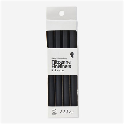 Flying Tiger Copenhagen 4lü Siyah Fineliner Kalem Seti