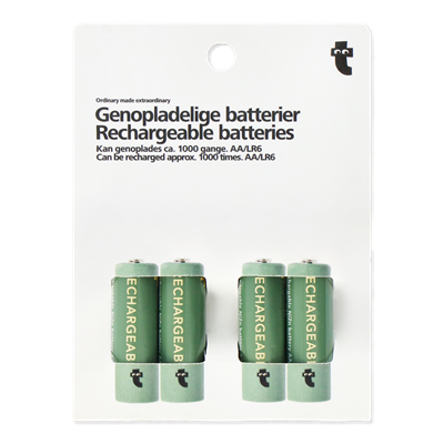 Flying Tiger Copenhagen AA 4lü Şarj Edilebilir Pil - 1.5V