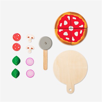 Flying Tiger Copenhagen Ahşap Pizza Oyuncak Seti