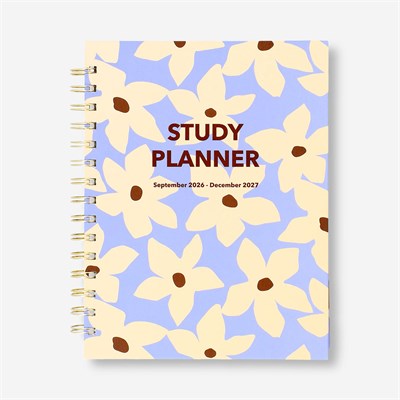 Flying Tiger Copenhagen Bej Çiçekli Çalışma Planlayıcı Defter